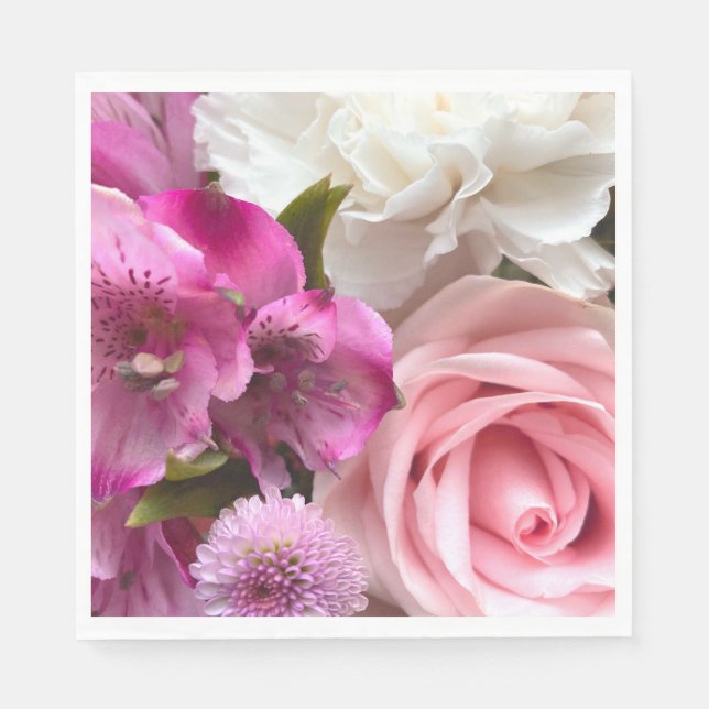 Guardanapo De Papel Valentine Bouquet Party (Frente)