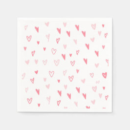 Guardanapo De Papel Valentine Day Love Pattern Napkins