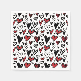 Guardanapo De Papel Valentine Day Love Pattern Napkins