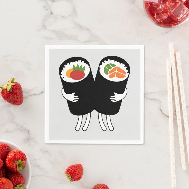 Guardanapo De Papel Valsa de Sushi (Insitu)