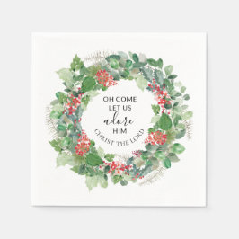 Guardanapo De Papel Vamos Adorá-Lo Natal Cristão