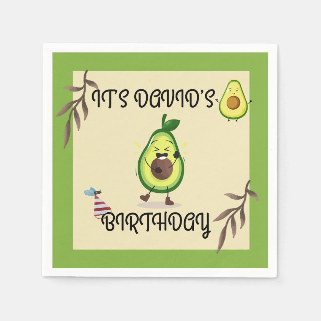 Guardanapo De Papel "Vamos Celebrar o Avo! Birthday Bash" Napkin (Frente)