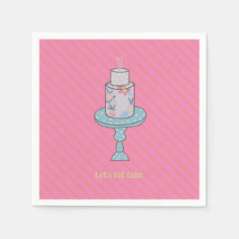 Guardanapo De Papel Vamos Comer Festa De Bolo