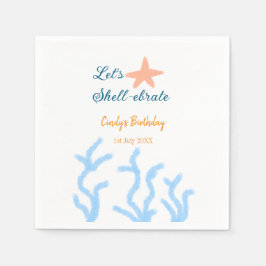 Guardanapo De Papel Vamos de carapaça-embriagada durante o aniversário