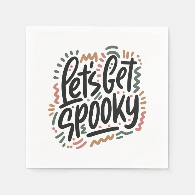 Guardanapo De Papel Vamos ficar assustados (Frente)