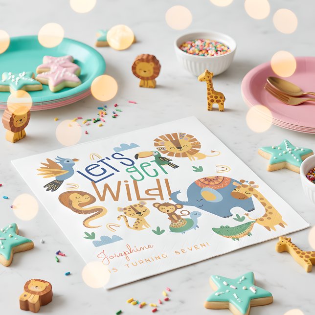 Guardanapo De Papel Vamos ganha festa de aniversário de criança de ani (Criador carregado)