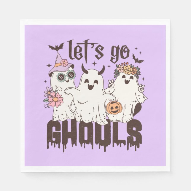 Guardanapo De Papel Vamos Go Ghouls Halloween (Frente)