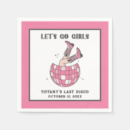 Guardanapo De Papel Vamos Go Girls Disco Cowgirl Bachelorette