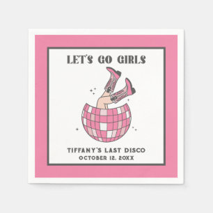 Guardanapo De Papel Vamos Go Girls Disco Cowgirl Bachelorette
