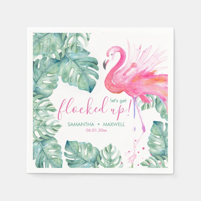 Guardanapo De Papel Vamos nos Encher de Penas Coquetel (Frente)