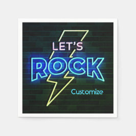 Guardanapo De Papel Vamos Rock Lightning Bolt 2