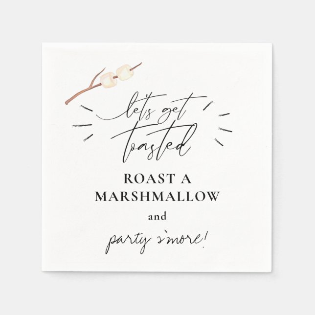 Guardanapo De Papel Vamos Torrado S'more Marshmallow (Frente)