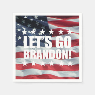 Guardanapo De Papel VAMOS VÁ BRANDON! [Fonte 2] Napkins de Papel