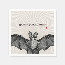 Guardanapo De Papel Vampire Bat Halloween