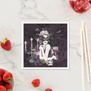 Guardanapo De Papel Vampire Glam   Vampiro Gótico Moody