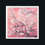 Guardanapo De Papel Van Gogh Almond Blossom cor-de-rosa<br><div class="desc">Celebre as suas ocasiões especiais com a beleza encantadora dos Almond Blossoms de Vincent Van Gogh. Nossos Presentes de Almôndegas de Pêssego Rosa / Pinkish Pêssego são as fichas perfeitas de apreciação para seus convidados de festa de casamento, chá de fraldas ou primavera. Cada presente apresenta o trabalho de arte...</div>