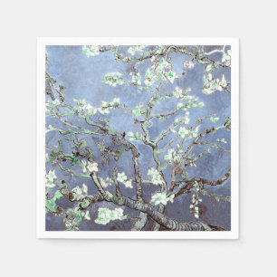 Guardanapo De Papel Van Gogh Almond Blossomo Aço Azul