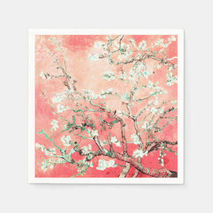 Guardanapo De Papel Van Gogh Almond Blossoms Peach