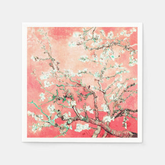 Guardanapo De Papel Van Gogh Almond Blossoms Peach
