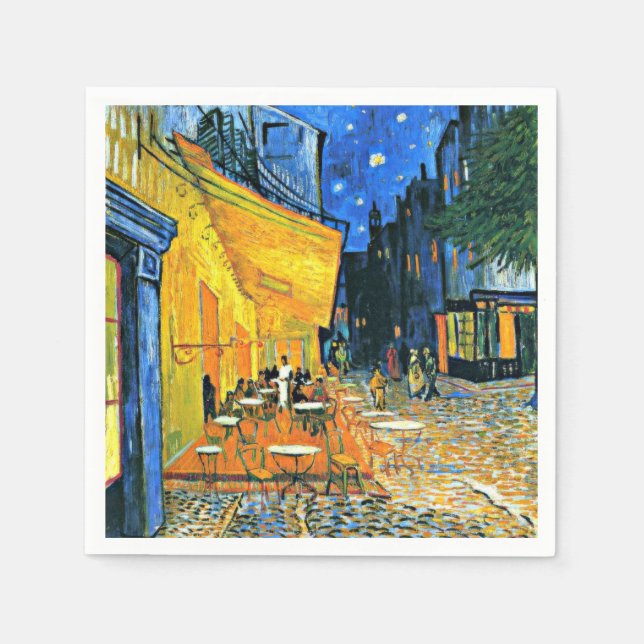 Guardanapo De Papel Van Gogh - Cafe Terrace (Frente)