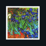 Guardanapo De Papel Van Gogh - Irlandeses,<br><div class="desc">A famosa pintura floral de Vincent van Gogh,  Irrises.</div>