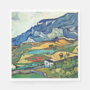 Guardanapo De Papel Van Gogh - Paisagem De Montanha Les Alpilles