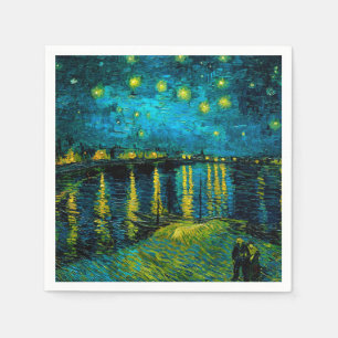 Guardanapo De Papel Van Gogh Starry Night Over the Rhône