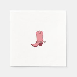 Guardanapo De Papel Vaqueira, tema de bota de cowboy