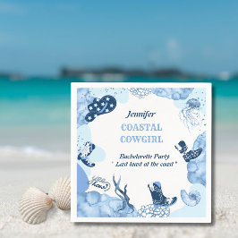 Guardanapo De Papel vaqueiro-costeiro azul