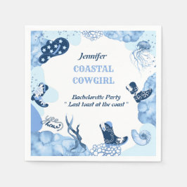 Guardanapo De Papel vaqueiro-costeiro azul