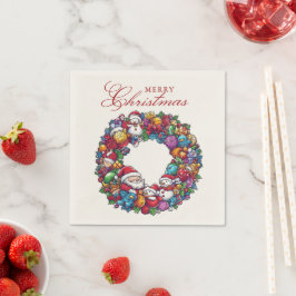 Guardanapo De Papel Várias Motivos de Natal Feliz Natal