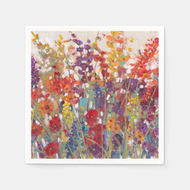 Guardanapo De Papel Variedade de Flores (Frente)