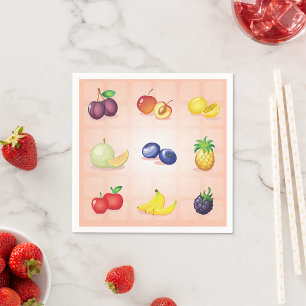 Guardanapo De Papel Vários Napkins de Papel Fruta