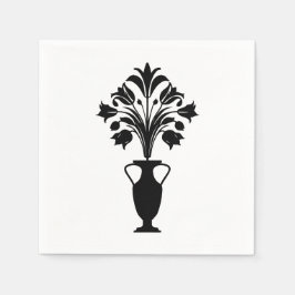 Guardanapo De Papel Vaso de Flor Boho Meados do Século