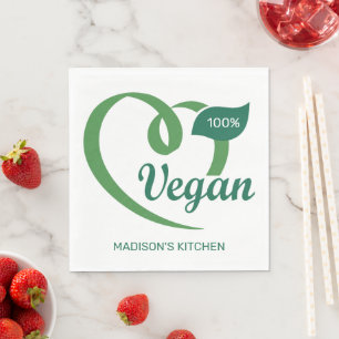 Guardanapo De Papel Vegan de nome personalizado