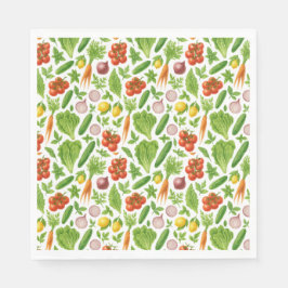 Guardanapo De Papel Vegetable Garden Party Napkins | Fresh Market Tabl