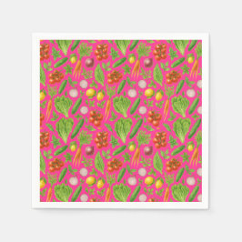 Guardanapo De Papel Vegetable Garden Party Napkins | Fresh Market Tabl