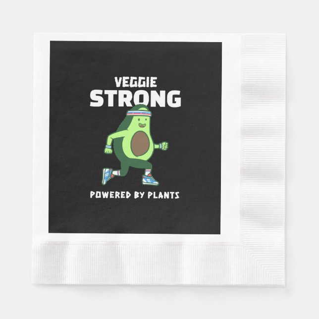Guardanapo De Papel Veggie Strong, movido a plantas (Frente)