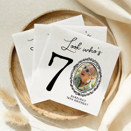 Guardanapo De Papel Veja quem é Setenta Foto 70 Aniversário