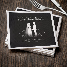 Guardanapo De Papel Vejo Pessoas Casadas Noite de Casamento Gótico de 