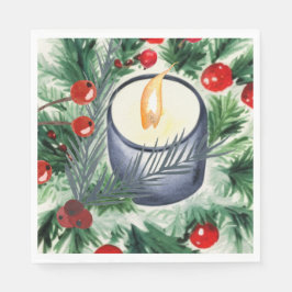 Guardanapo De Papel Vela de Natal