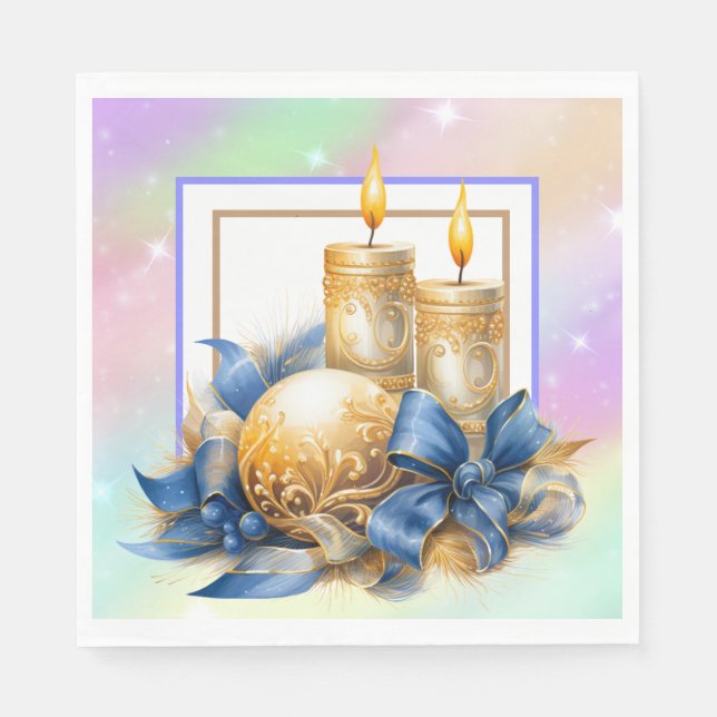 Guardanapo De Papel Velas de Natal (Frente)