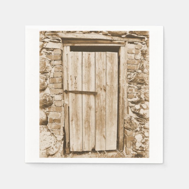 GUARDANAPO DE PAPEL VELHA PORTA DO BARN (Frente)