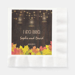 Guardanapo De Papel Velho Barn Mason Jars Luzes de Corda Eu Faço CHURR