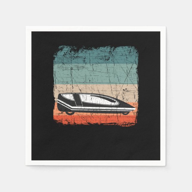 Guardanapo De Papel Velomobile gift Velomobilist recumbent bike (Frente)