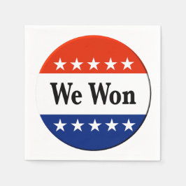 Guardanapo De Papel Vencemos Eleições 2026