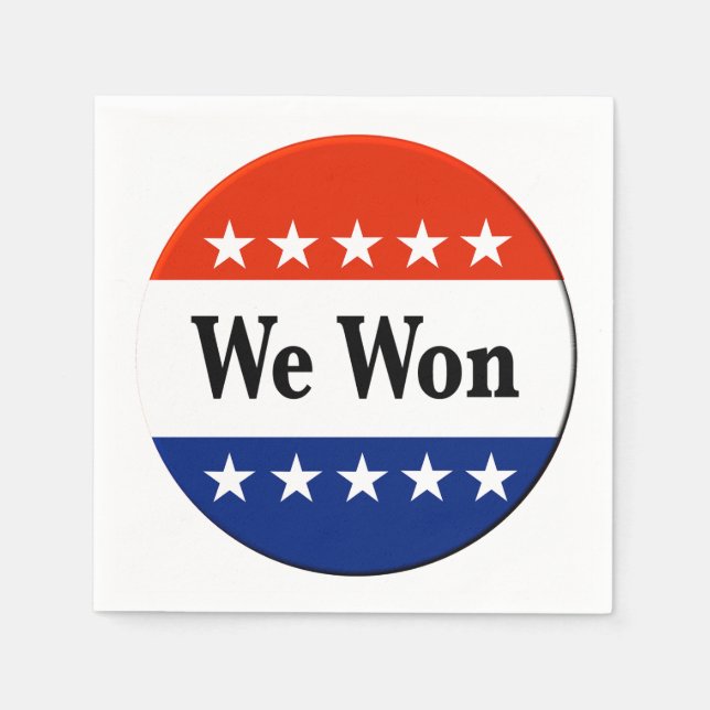 Guardanapo De Papel Vencemos Eleições 2026 (Frente)