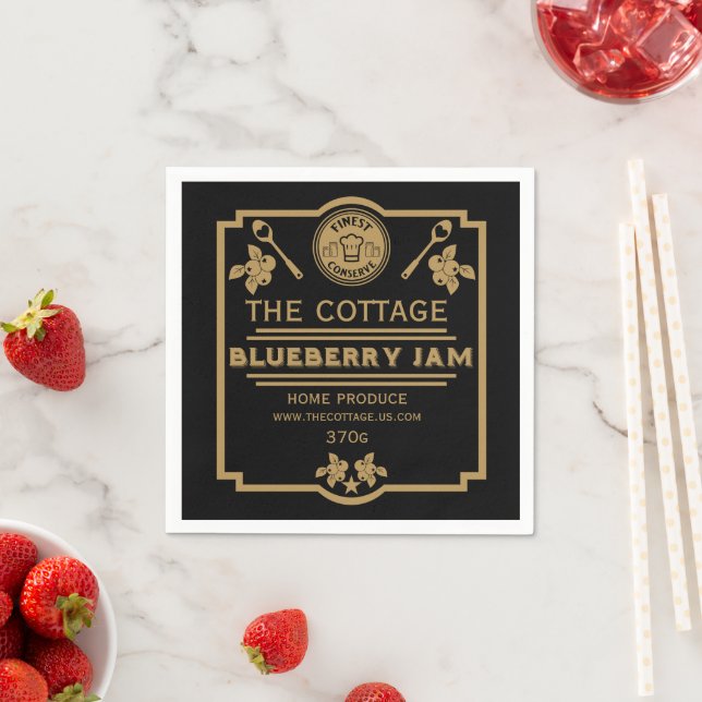 Guardanapo De Papel Vendedor de Emperramento de Blueberry (Insitu)