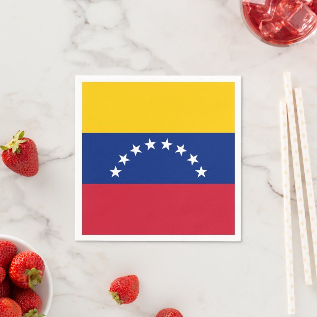 Guardanapo De Papel Venezuela flag custom napkins (Insitu)