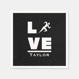 Guardanapo De Papel Ventilador De Esporte De Campo E Rastreio De Amar 